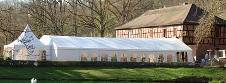 Lagerzelt/Lagerhalle als Festzelt